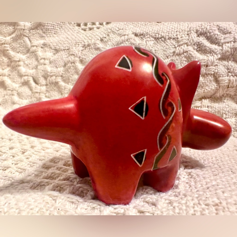Hand-Carved Soapstone Hippo - Picture 3 of 11